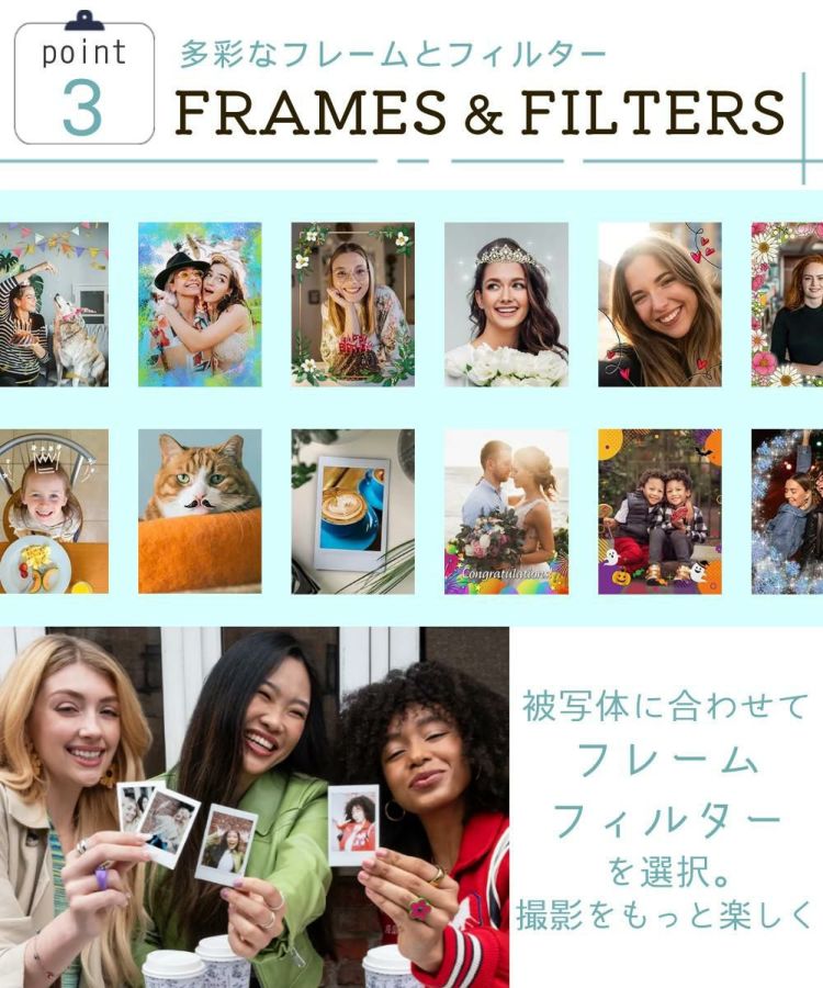 富士フイルム チェキカメラ チェキ instax mini LiPlay マッチャグリーン インスタックスミニ  フィルム40枚＆巾着ポーチセット