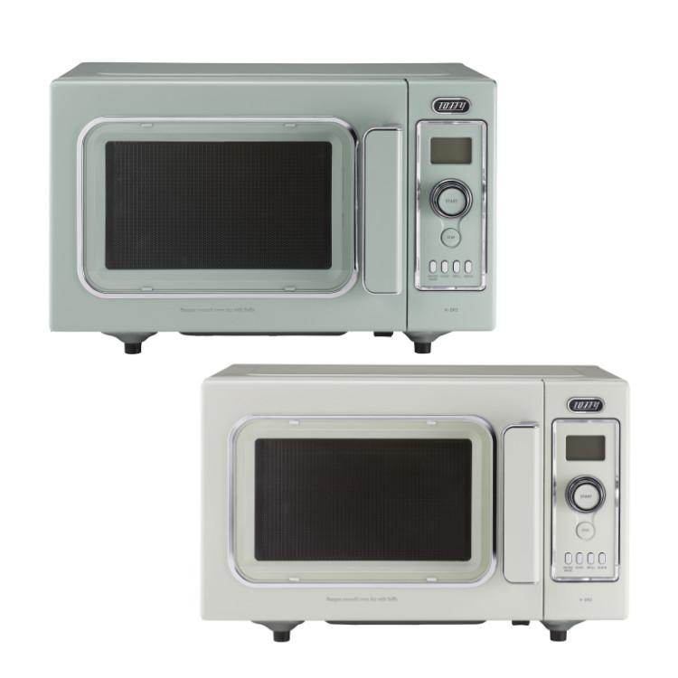 ラドンナ Toffy オーブンレンジ K-DR2-PA ペールアクア K-DR2-AW アッシュホワイト トフィー レンジ 電子レンジ オーブン コンパクト レトロ おしゃれ ラッピング不可