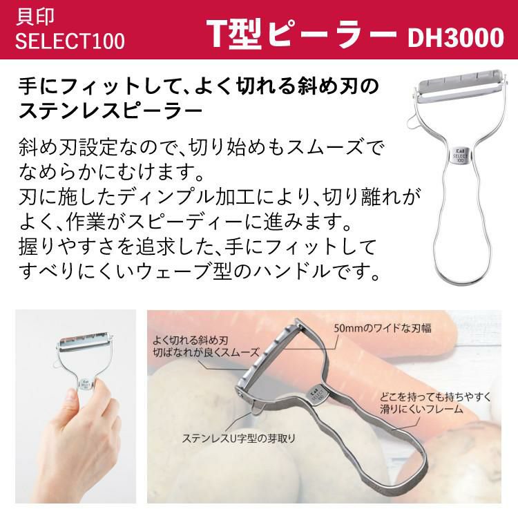 貝印 SELECT100 クッキングコンテナ DH3146＆T型ピーラー DH3000＆カーブキッチンバサミ DH2501＆ふきん セット