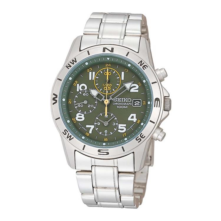 正規逆輸入品 セイコー SEIKO 腕時計 海外モデル SND377P1 SND377P  SZER017 メンズ 海外セイコー クオーツ ステンレスバンド 多針アナログ メーカー保証1年