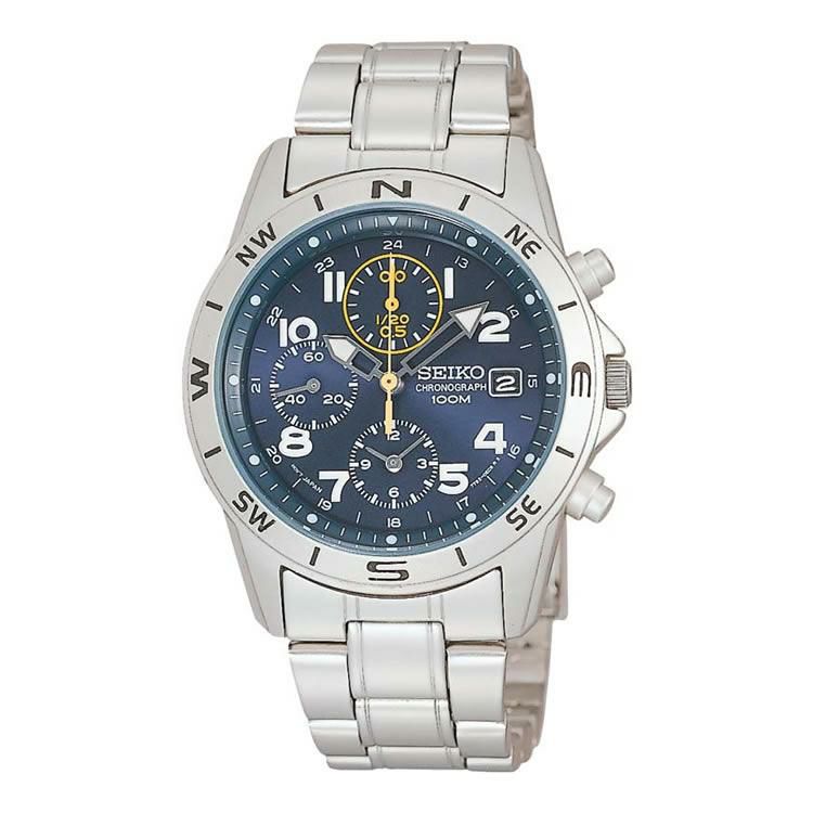 正規逆輸入品 セイコー SEIKO 腕時計 海外モデル SND379P1 SND379P  SZER018 メンズ 海外セイコー クオーツ ステンレスバンド 多針アナログ メーカー保証1年