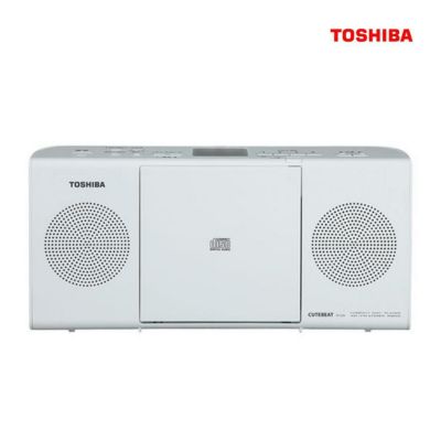 東芝 CDラジオ スリム＆スタイリッシュボディ TY-C24 W  ホワイト  FM/AM/ワイドFM対応 CD再生 スピーカー イヤホン端子あり スリープ機能 シンプル 防災 ラッピング不可