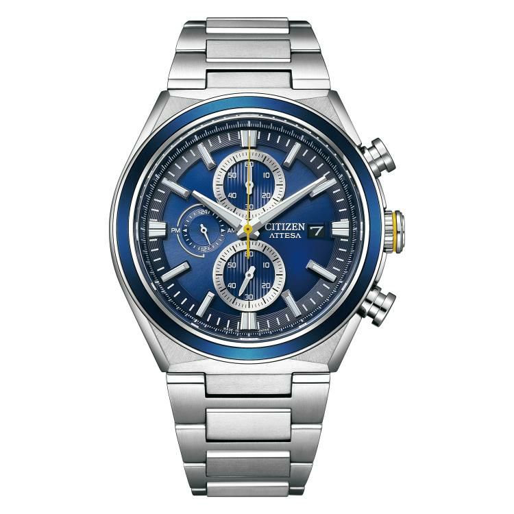 丸型時計ケース付  シチズン CITIZEN 腕時計 CA0837-65L アテッサ ATTESA メンズ ACT Line EcoChrono ソーラー 多針アナログ チタンバンド メーカー保証1年間  国内正規品