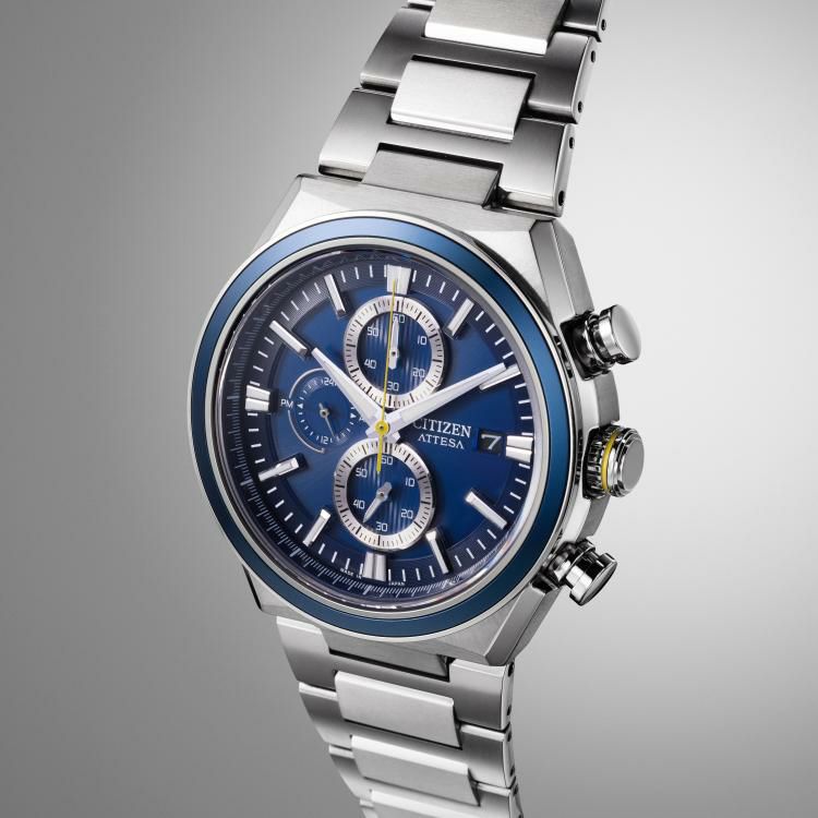 丸型時計ケース付  シチズン CITIZEN 腕時計 CA0837-65L アテッサ ATTESA メンズ ACT Line EcoChrono ソーラー 多針アナログ チタンバンド メーカー保証1年間  国内正規品