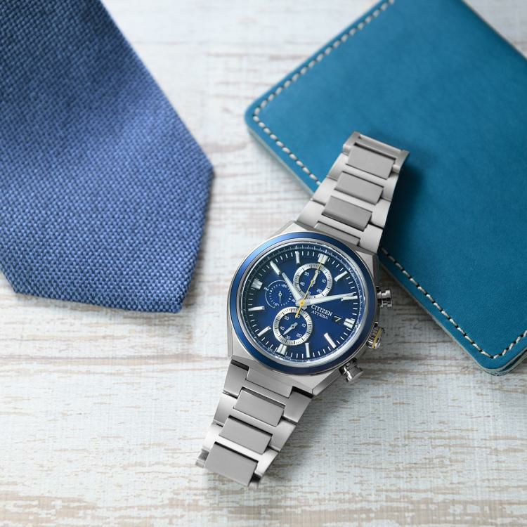 丸型時計ケース付  シチズン CITIZEN 腕時計 CA0837-65L アテッサ ATTESA メンズ ACT Line EcoChrono ソーラー 多針アナログ チタンバンド メーカー保証1年間  国内正規品