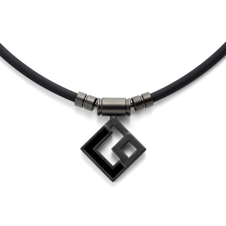 Colantotte トップ　コラントッテ　シルバー×ブラック　おまけ付き コラントッテ COLANTOTTE TAO ネックレス AURA 磁気ネックレス マット