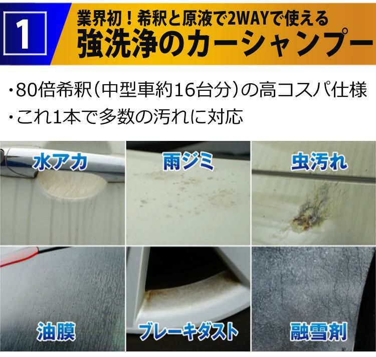 リンレイ ウルトラハード 2WAYシャンプー 800ml 263517 カー用品 洗車 シャンプー カーシャンプー 稀釈 クリーナー 油膜 被膜 ウォータースポット ボディ ガラス 洗浄 手洗い