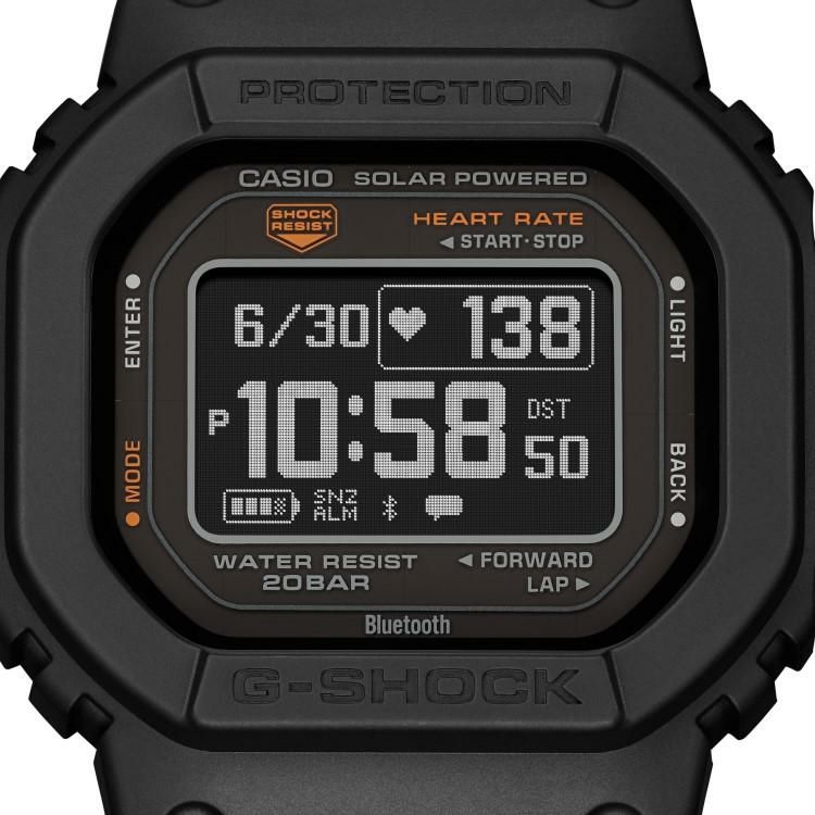 選べる特典付 カシオ 腕時計 G-SQUAD ソーラー USB充電 Bluetooth デジタル メンズ 国内正規品 DW-H5600-1JR 時計スタンド付
