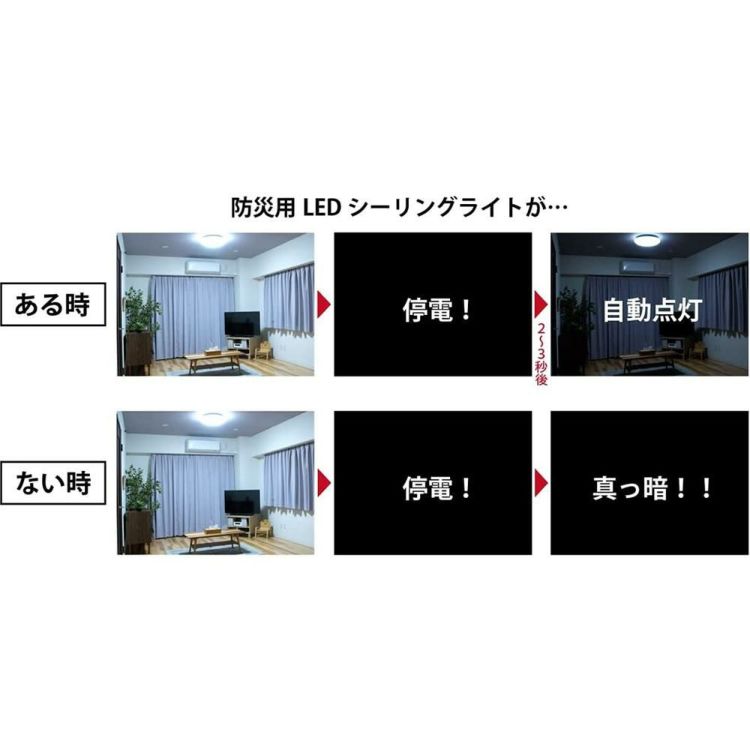 ～8畳 ホタルクス SLDC08Q003 防災用LEDシーリングライト  デュアルクローム 調光 調色 天井照明 停電対策 HotaluX AID  ラッピング不可