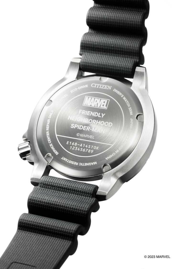 シチズン CITIZEN 腕時計 BN0250-07L プロマスター PROMASTER メンズ MARVEL マーベル スパイダーマンモデル 限定 MARINEシリーズ エコ・ドライブ ダイバー200m ソーラー 樹脂バンド アナログ メーカー保証1年 国内正規品