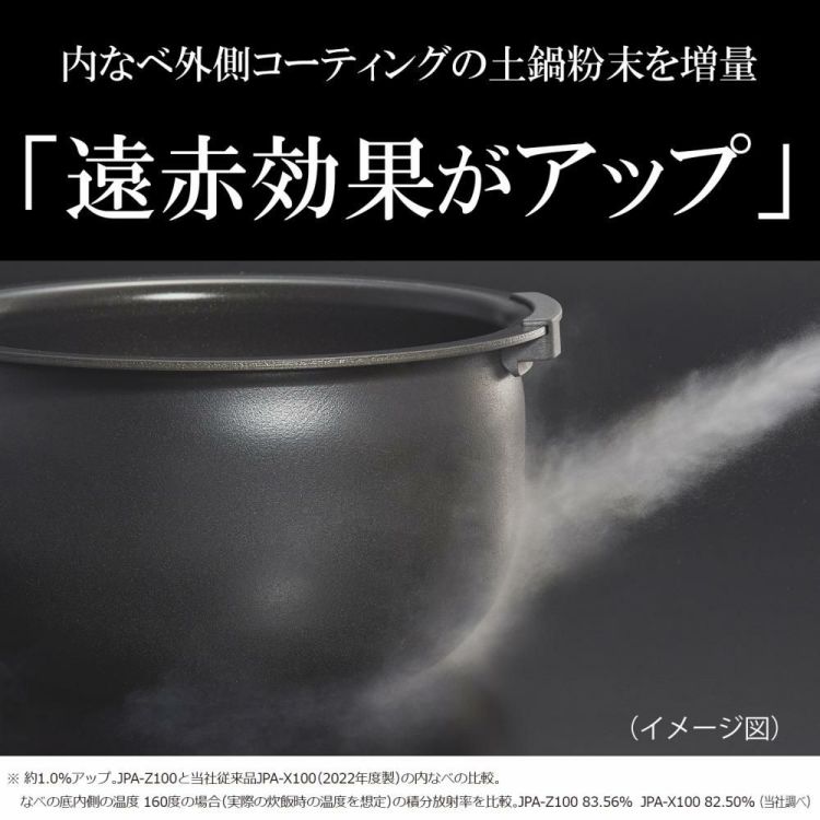 ゆめぴりか2合セット！  5.5合炊き タイガー魔法瓶 圧力IHジャー炊飯器 JPA-Z100 KM  メタリックブラック 炊飯器 スマホで操作 Iot家電 銘柄炊きわけ かんたんお手入れ ラッピング不可