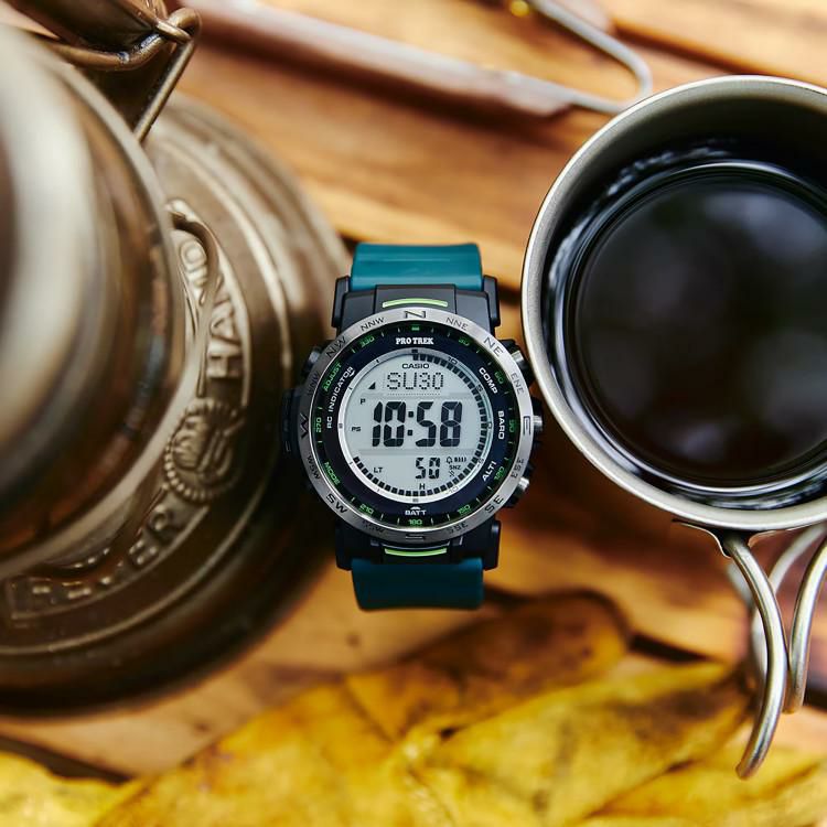 カシオ CASIO PRW-35Y-3JF プロトレック PROTREK メンズ  木製時計スタンド付