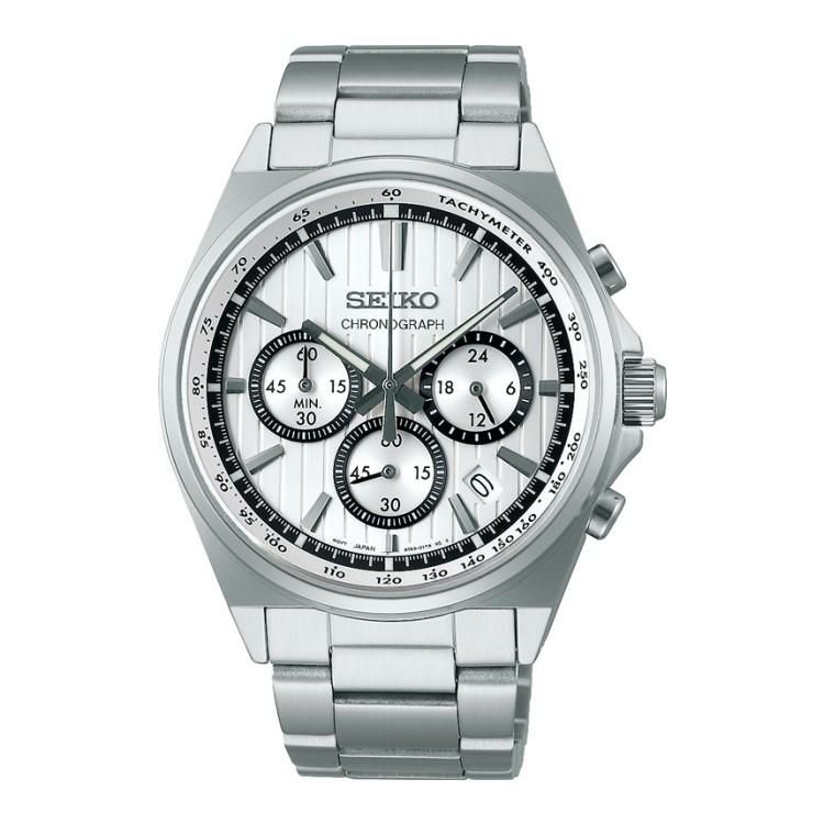 お手入れクロス付 セイコー SEIKO 腕時計 SBTR031 セイコーセレクション メンズ Sシリーズ クロノグラフ 流通限定モデル クオーツ ステンレスバンド 多針アナログ メーカー保証1年 国内正規品