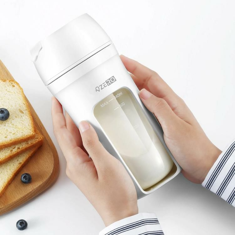 ボトルブレンダー ミキサープラス ホワイト 氷も砕ける 充電式 ミキサー ZD14A55MXRV3-WT ゼロデザイン