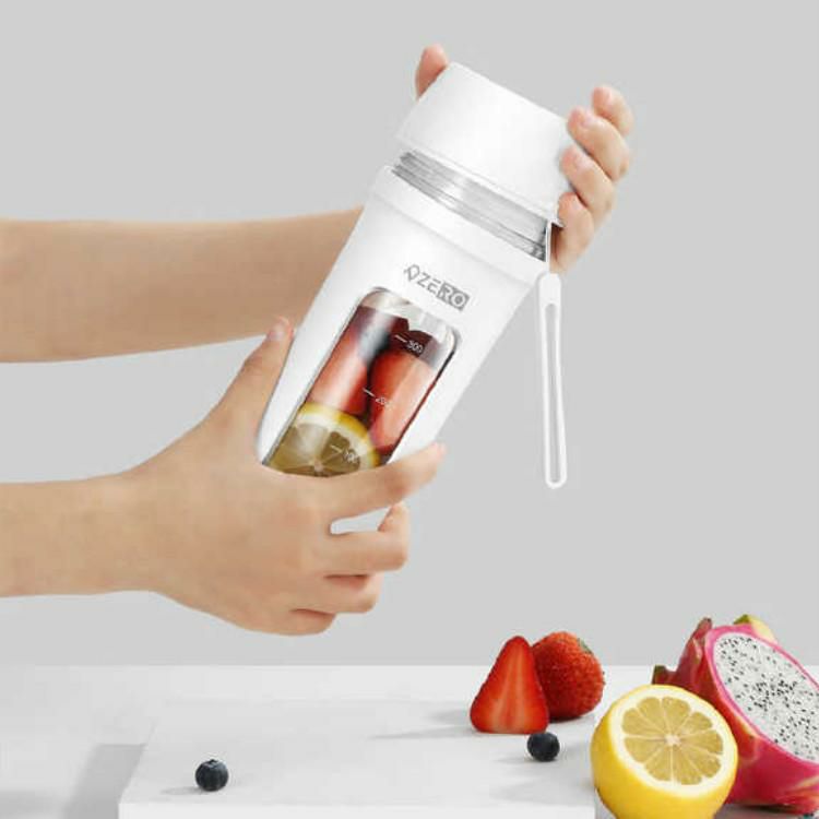 ボトルブレンダー ミキサープラス ホワイト 氷も砕ける 充電式 ミキサー ZD14A55MXRV3-WT ゼロデザイン