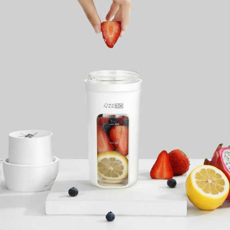 ボトルブレンダー ミキサープラス ホワイト 氷も砕ける 充電式 ミキサー ZD14A55MXRV3-WT ゼロデザイン