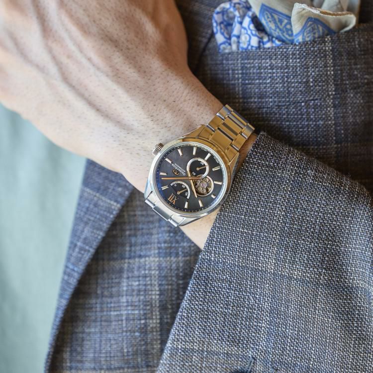 オリエントスター 腕時計 M34 F7 セミスケルトン 自動巻 20周年記念限定 メンズ 国内正規品 RK-BY0006A 3点セット