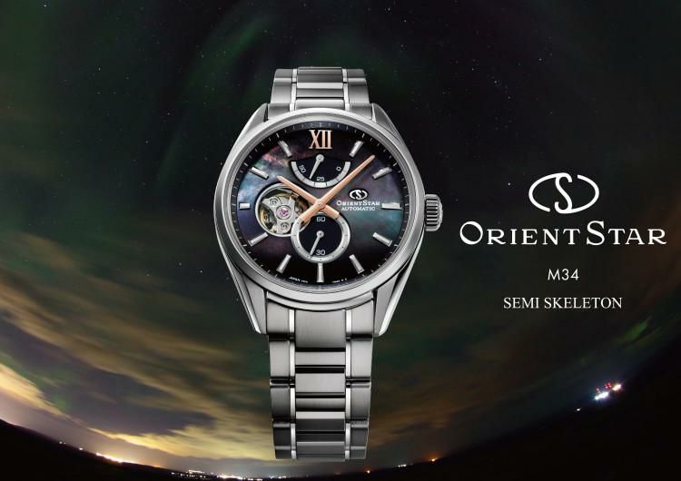 オリエントスター 腕時計 M34 F7 セミスケルトン 自動巻 20周年記念限定 メンズ 国内正規品 RK-BY0006A 3点セット