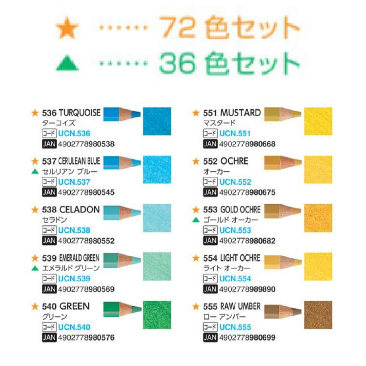 三菱鉛筆 ユニカラー UC36CN2 36色セット 鉛筆削り付き 2点セット