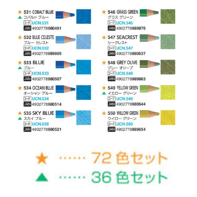 三菱鉛筆 ユニカラー UC36CN2 36色セット 鉛筆削り付き 2点セット