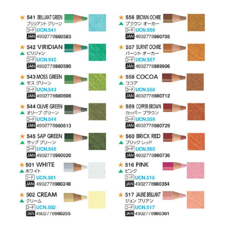 色鉛筆セット】三菱鉛筆 ユニカラー UC72CN2 72色セット 鉛筆削り付き
