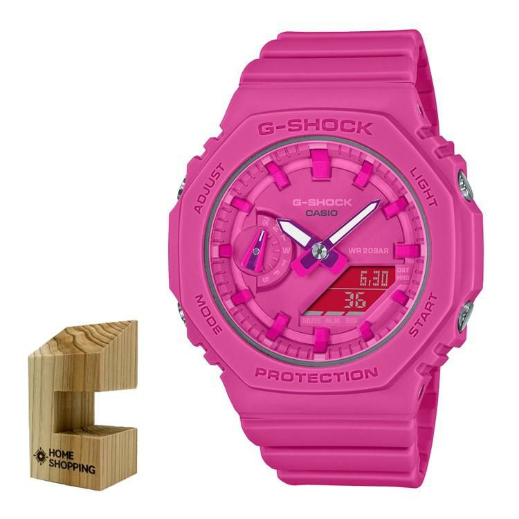 カシオ CASIO GMA-S2100P-4AJR  レディース メンズ ペアモデル PINK クオーツ  木製時計スタンド付