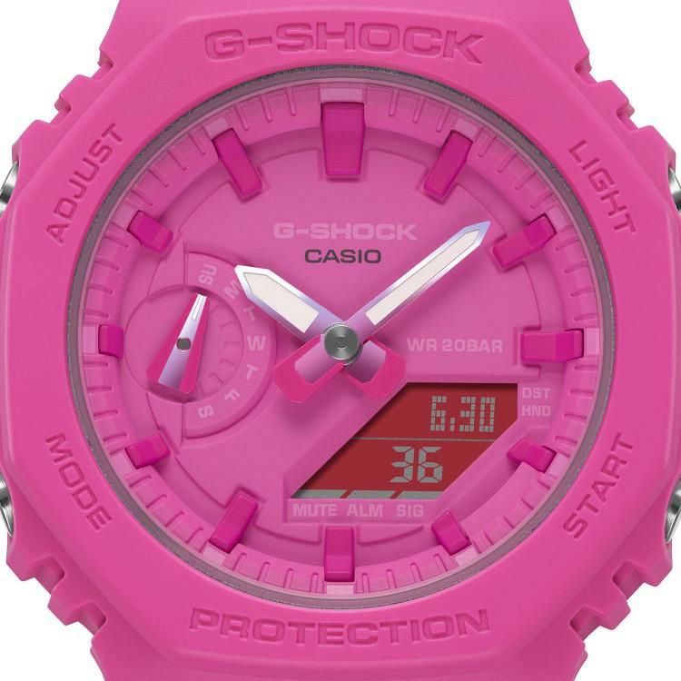 カシオ CASIO GMA-S2100P-4AJR  レディース メンズ ペアモデル PINK クオーツ  木製時計スタンド付