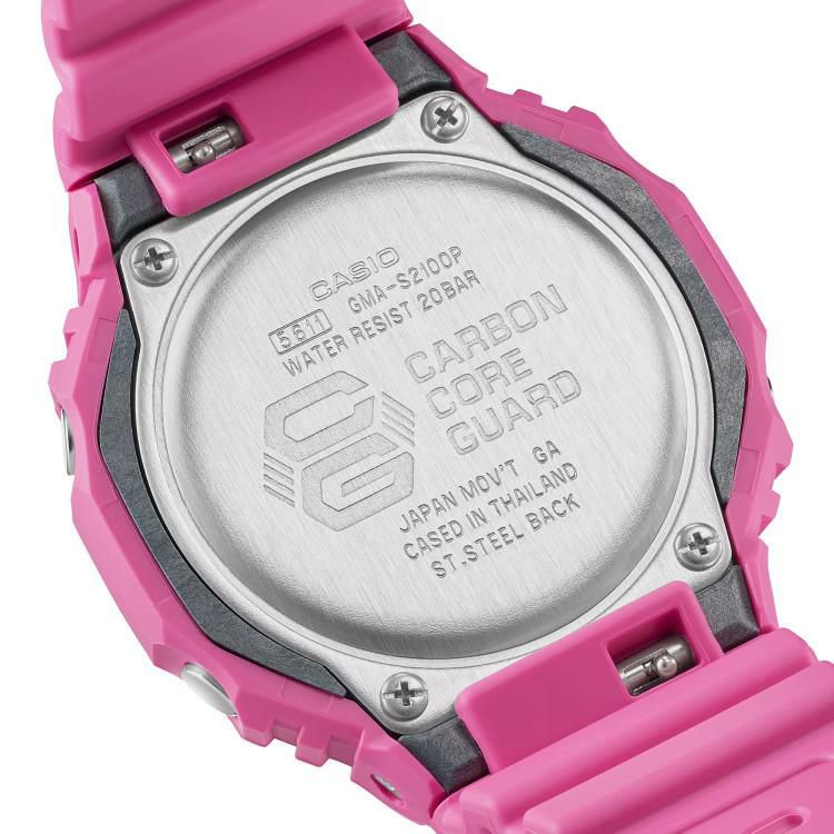 カシオ CASIO GMA-S2100P-4AJR  レディース メンズ ペアモデル PINK クオーツ  木製時計スタンド付