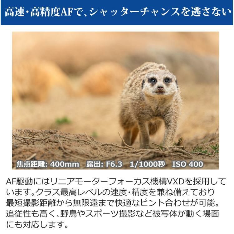 レビューでレンズキャッププレゼント タムロン 50-400mm F4.5-6.3 Di III VC VXD ソニーEマウント用 A067