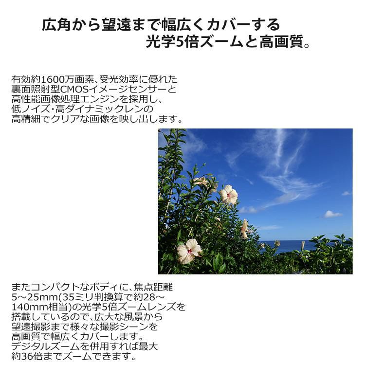 ペンタックス デジタルカメラブルー WG-90 防水デジカメ4点セット SD64GB＆充電池 D-LI92＆クロス2枚