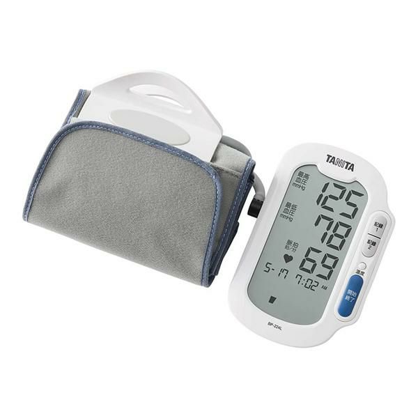 タニタ 上腕式血圧計 「クリップアームカフ」BP224L ホワイト