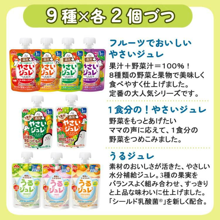 レビューで北海道米プレゼント 和光堂 森永乳業 ジュレドリンク飲み比べ 40点セット 20種×各2個 12ヶ月頃から  ラッピング不可