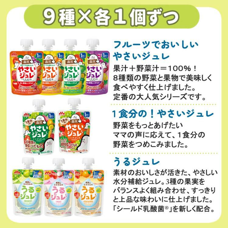 レビューで北海道米プレゼント 和光堂 森永乳業 ジュレドリンク飲み比べ 40点セット 20種×各2個 12ヶ月頃から  ラッピング不可