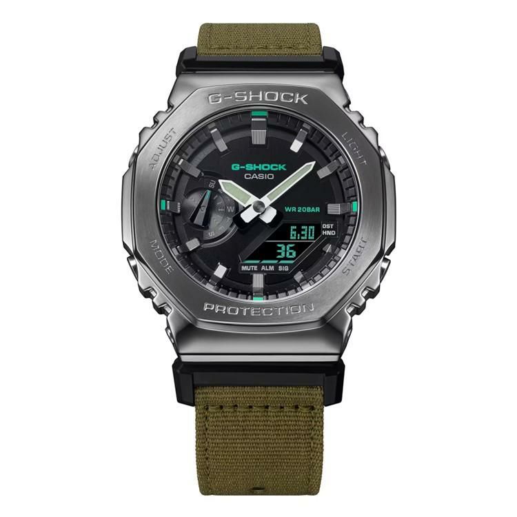 カシオ GM-2100CB-3AJF  メンズ PROGRESSIVE UTILITY ネット限定  木製時計スタンド付