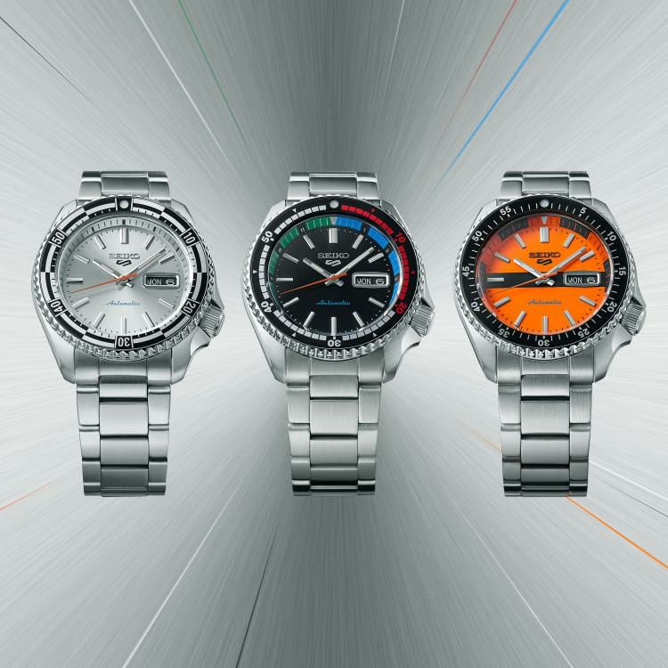 丸型時計ケース・クロス付 セイコー 腕時計 SBSA217 5スポーツ SEIKO 5 SPORTS メンズ 流通限定 Retro Color Collection 自動巻 国内正規品