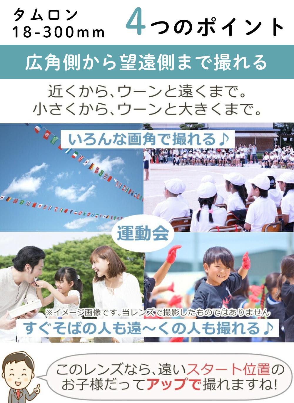 レビューでプレゼント  レンズ保護フィルター付 タムロン 18-300mm F3.5-6.3 Di III-A VC VXD ソニーEマウント用 B061S