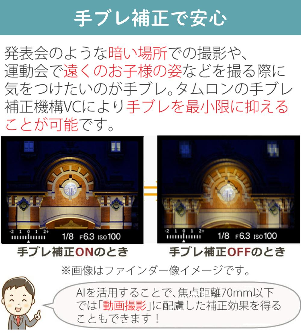 レビューでプレゼント  レンズ保護フィルター付 タムロン 18-300mm F3.5-6.3 Di III-A VC VXD ソニーEマウント用 B061S