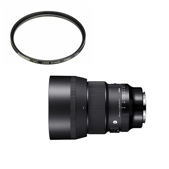 レビューでレンズキャッププレゼント  レンズ保護フィルター付 シグマ 85mm F1.4 DG DN A  ライカLマウント用