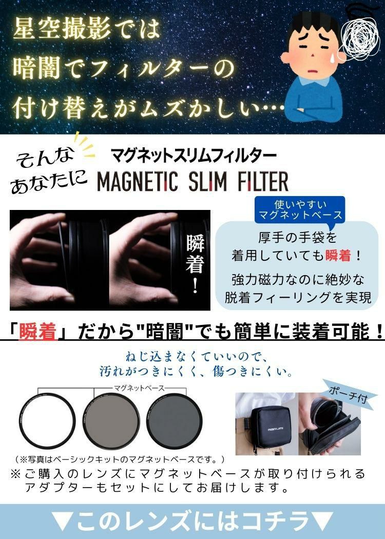 レビューでプレゼント マグネットフィルター星景キット付 シグマ 16mm F1.4 DC DN C   マイクロフォーサーズマウント用