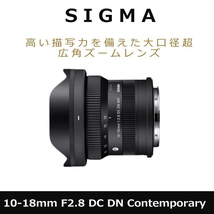 レビューでレンズキャッププレゼント シグマ 10-18mm F2.8 DC DN C ソニーEマウント用 高品質フィルターセット