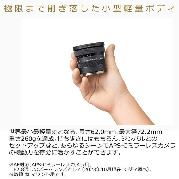 レビューでプレゼント シグマ 10-18mm F2.8 DC DN C ライカLマウント用 高品質フィルターセット