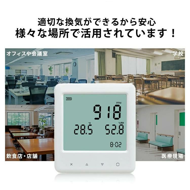 K  新品未使用品  箱悪 エアモニター 二酸化炭素濃度測定器 和光電気 WD-AM01 ラッピング不可