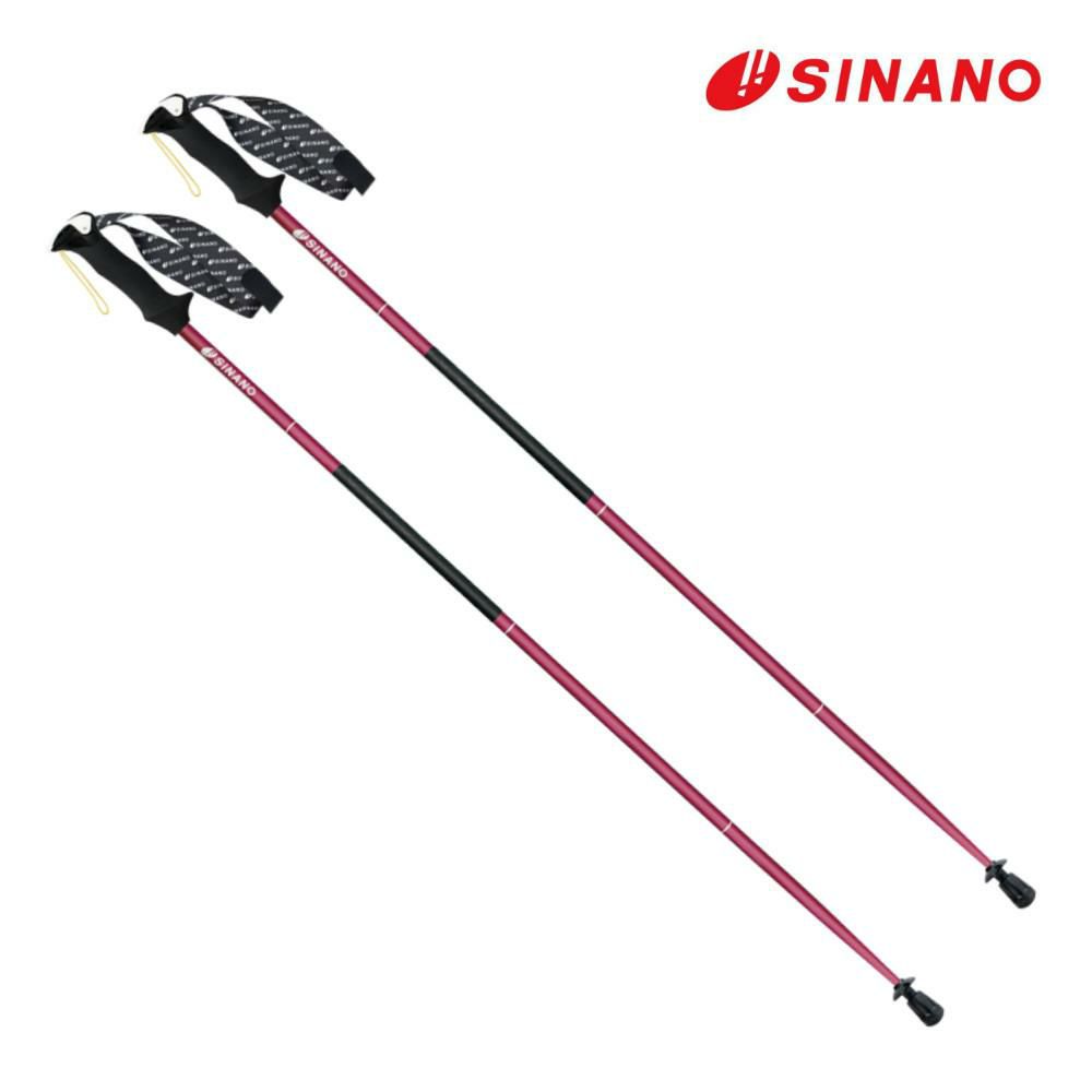 シナノ トレランポール13.6NEO レッド 2本1組 アルミ製 折りたたみ式 SINANO トレイルランニング専用  ラッピング不可