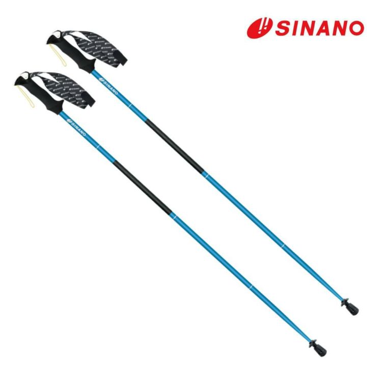 シナノ トレランポール13.6NEO ブルー 2本1組 アルミ製 折りたたみ式 SINANO トレイルランニング専用  ラッピング不可