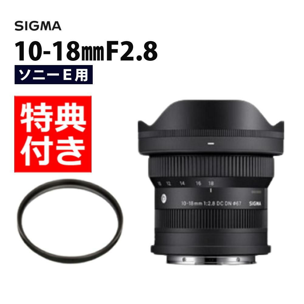 レビューでプレゼント シグマ 10-18mm F2.8 DC DN C ソニーEマウント用 ミラーレス専用 APS-C対応