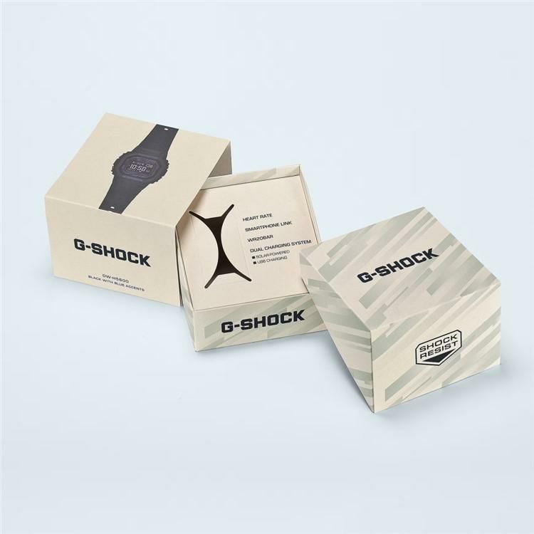 カシオ ジーショック 腕時計 ジースクワッド ソーラー USB充電 Bluetooth メンズ 国内正規品 DW-H5600-1A2JR 木製時計スタンド付