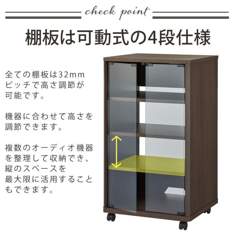 レビュー特典付き ハヤミ工産 ハミレックス HAMILeX オーディオラック ES-525 ブラウン 4段 ラッピング不可