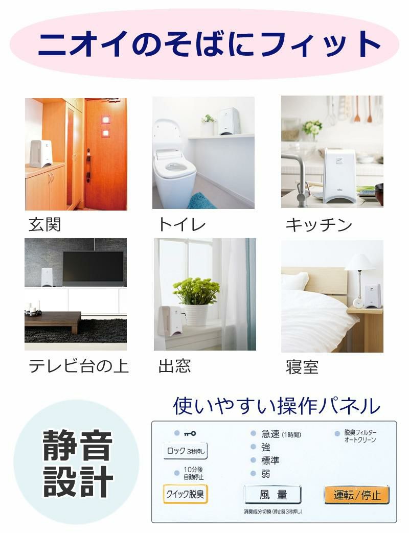 富士通ゼネラル 脱臭機  DAS-15R-W  ホワイト
