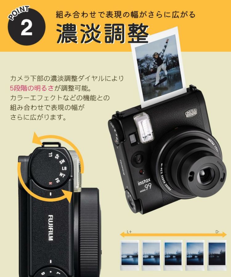 富士フイルム チェキ instax mini 99 ブラック インスタントカメラ