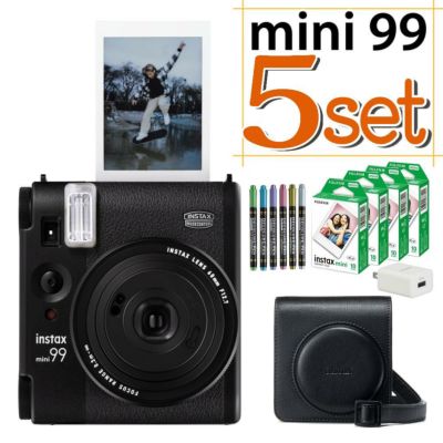 富士フイルム チェキ instax mini 99 ブラック 6点セット